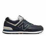 Images of New Balance 574 Leather Blue