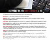 Tips For Identity Theft Protection Photos