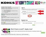 Kohls Credit Card Info