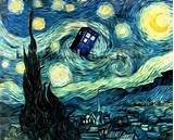 Doctor Who Starry Night Poster