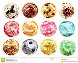 Images of Different Flavors Of Ice Cream