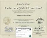 State Contractor License Search California Pictures