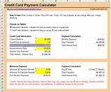 Credit Card Monthly Payment Calculator
