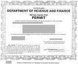 State Sales Tax Permit