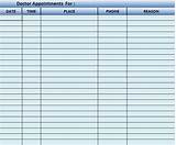 Medical Appointment Scheduling Template Photos
