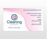 Pictures of Cleaning Services Business Cards Examples