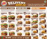 Pictures of Burger King Delivery Order Jakarta