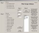Pictures of Passive Filter Design Software