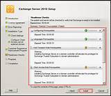 Exchange Server Installation Images