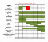 Pictures of Production Schedule Template