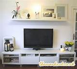 Images of Decorating Shelves Around Tv