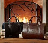 Pictures of Fireplace Log Carrier Leather