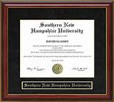 Southern New Hampshire University Diploma Frame Photos
