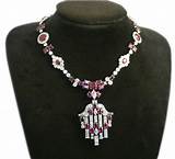 Ruby Silver Necklace Pictures