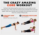 Quick Core Workout Exercises Pictures