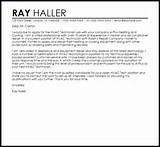 Images of Cover Letter For Hvac Technician