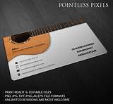 Guitar Teacher Business Cards Photos