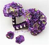 Images of Purple Silk Flower Bouquets