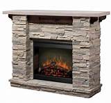 Rustic Stone Electric Fireplace Pictures