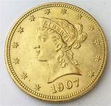 Photos of 1907 Gold 10 Dollar Coin