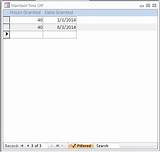 Microsoft Access Employee Scheduling Pictures