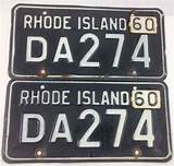 Rhode Island License Plates For Sale Images
