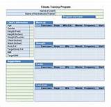 Photos of Exercise Program Excel Template