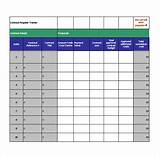 Contract Management Spreadsheet Examples Images