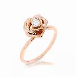 Rose Gold Flower Ring Pictures