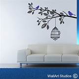 Pictures of Birds And Butterflies Wall Stickers