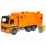 Pictures of Orange Toy Garbage Trucks