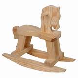 Unfinished Wood Rocking Horse Photos