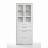 White Media Cabinet With Sliding Glass Doors Images