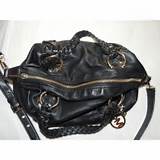 Images of Michael Kors Black Leather Handbag