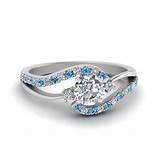 Pictures of Ice Blue Diamond Engagement Rings