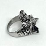 Pictures of Stainless Steel Wolf Ring
