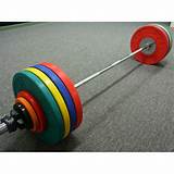 Images of Olympic Barbell Bumper Plates Set