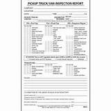 Pickup Truck Inspection Form