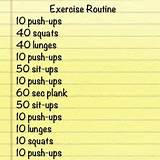 Images of Workout Routine List