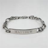 Engraved Stainless Steel Bracelets Pictures