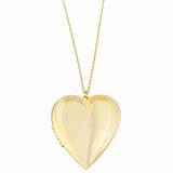 Pictures of Gold Heart Locket Necklace
