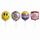 Images of Small Foil Balloons On Sticks