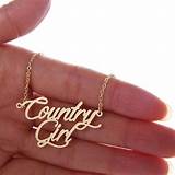 Images of Stainless Steel Name Plate Necklace