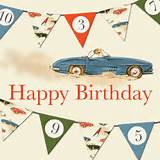 Racing Car Happy Birthday