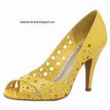 Yellow High Heel Shoes Wedding