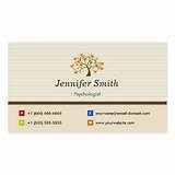 School Psychologist Business Cards Pictures