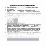 Personal Loan Paperwork Template Images
