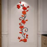 Images of Orange Flower Wall Stickers