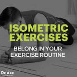 Images of Isometric Exercise Routine