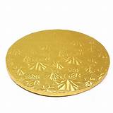 Pictures of Gold Foil Cake Boards